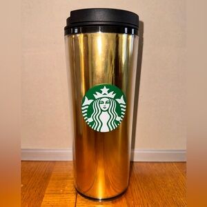 New STARBUCKS Gold-toned Tumbler